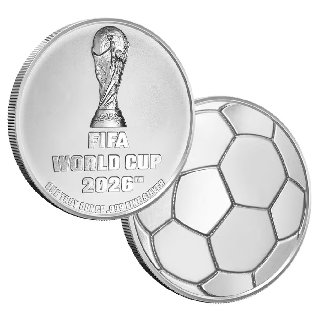 1 oz Silver FIFA World Cup 2026 Round New High Relief Round